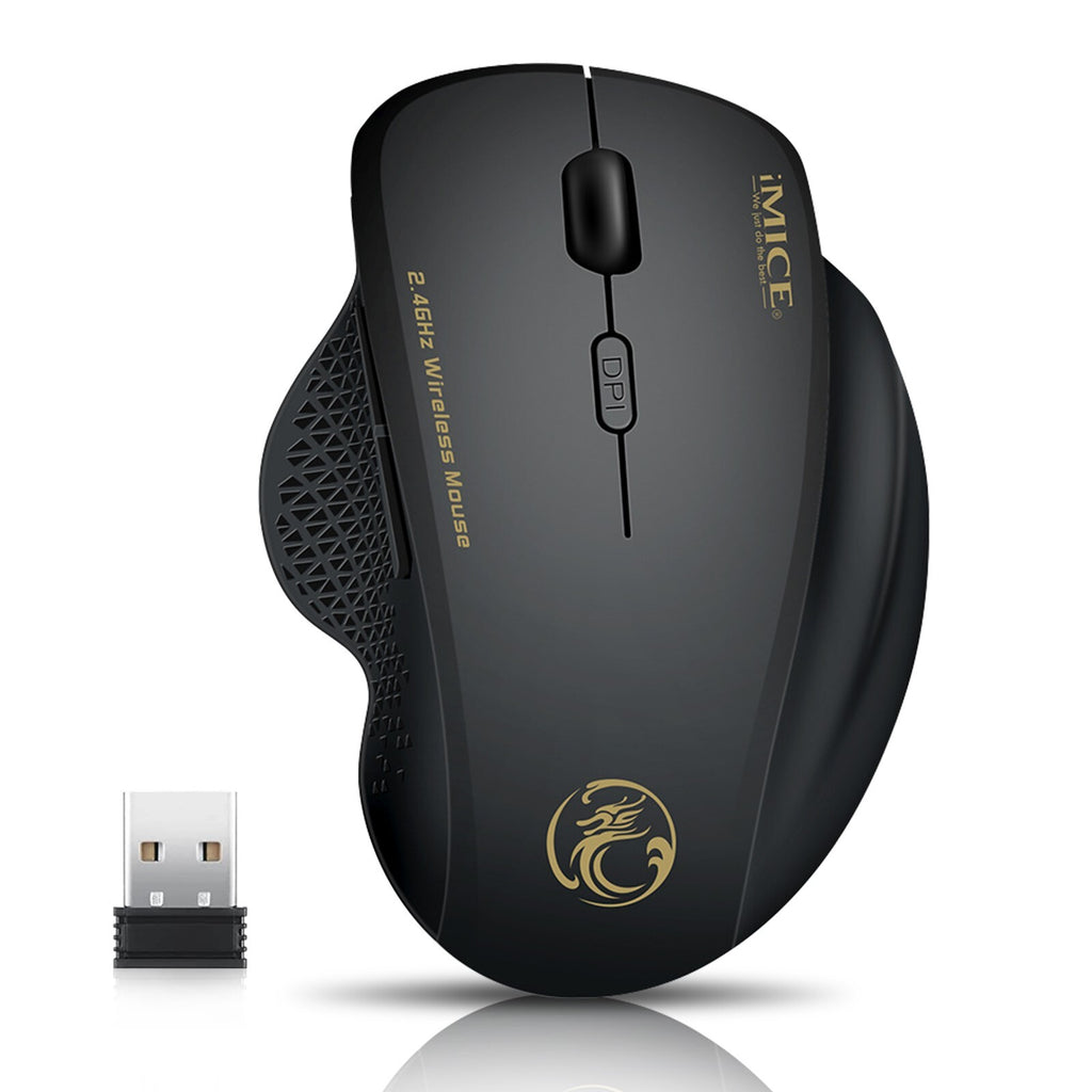 2.4Ghz Wireless Optical Mice PC Gaming Mouse 6 Buttons & USB Receiver for Laptop