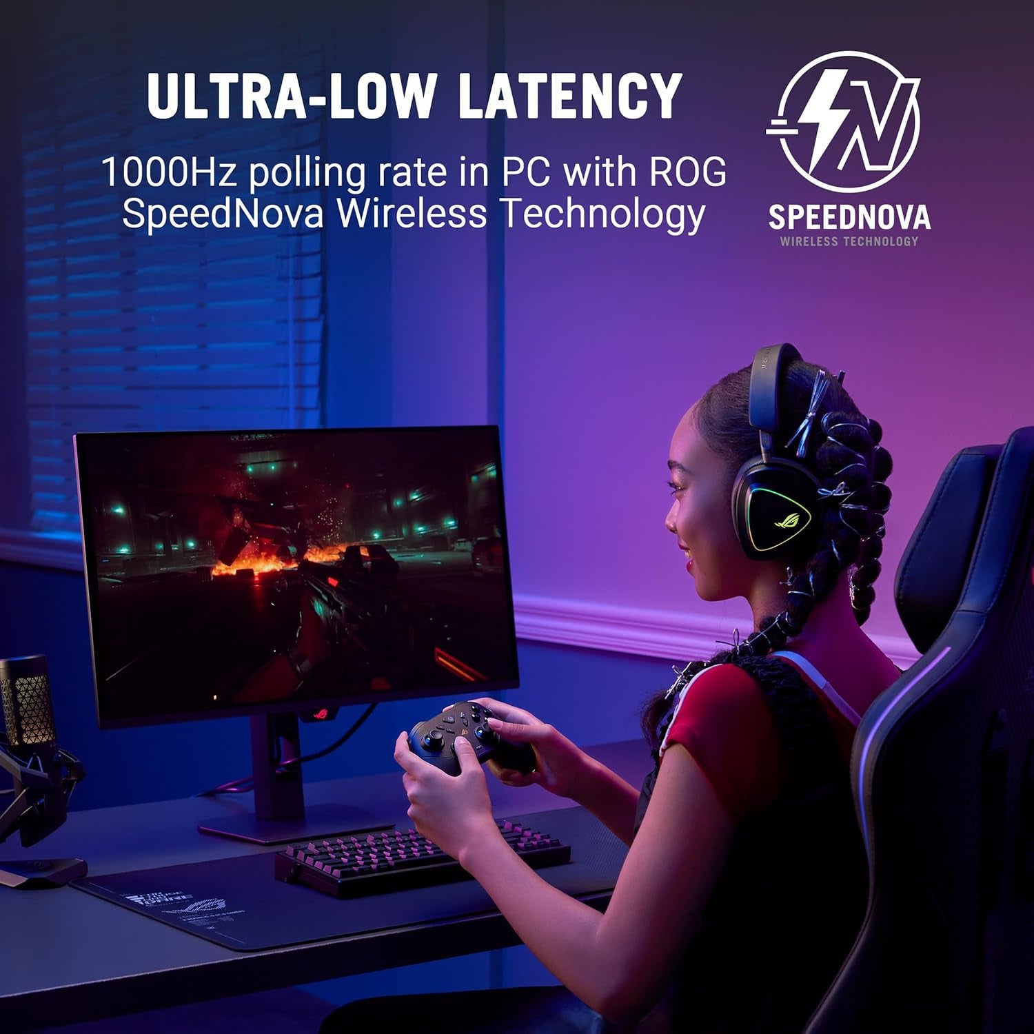 ROG Raikiri II Xbox Wireless Gaming Controller - 2.4Ghz/Bt/3.5Mm, TMR
