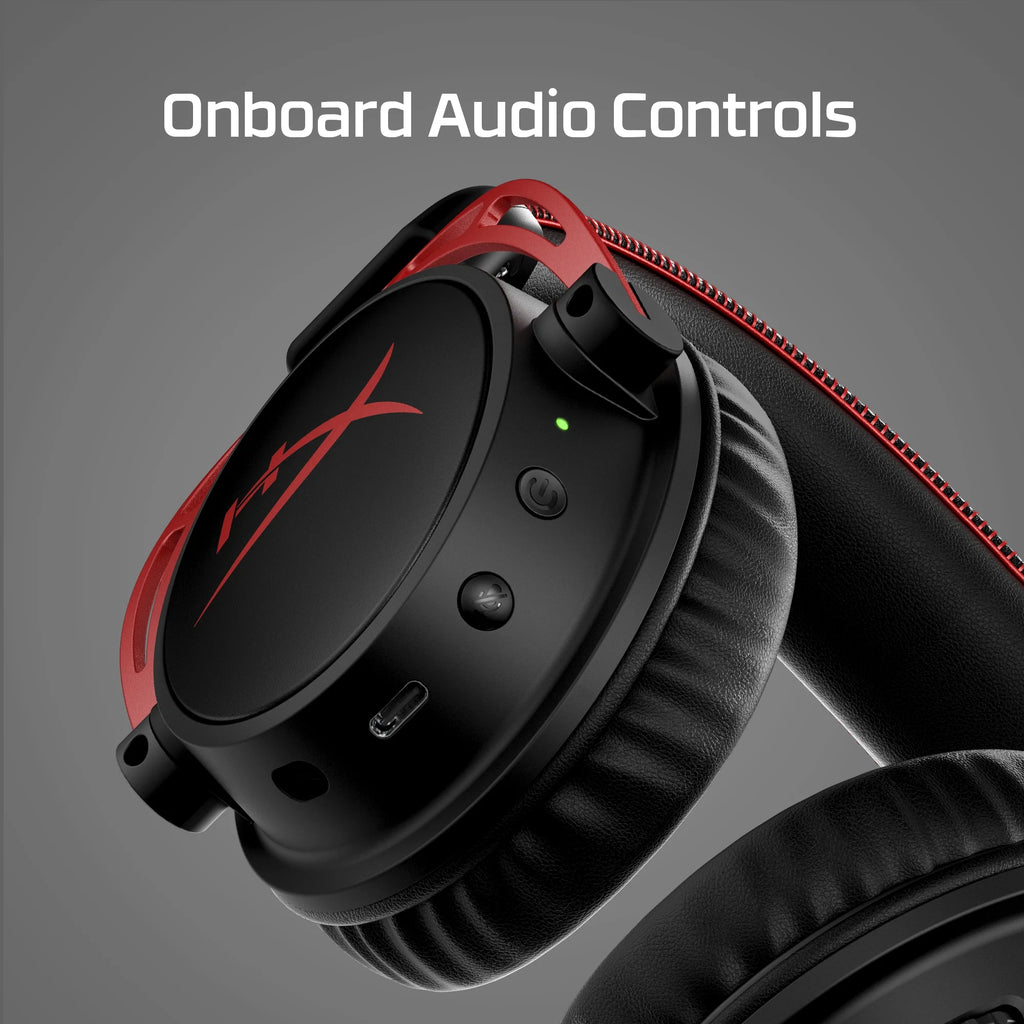 Cloud Alpha Wireless Over-Ear Gaming Headset, Red