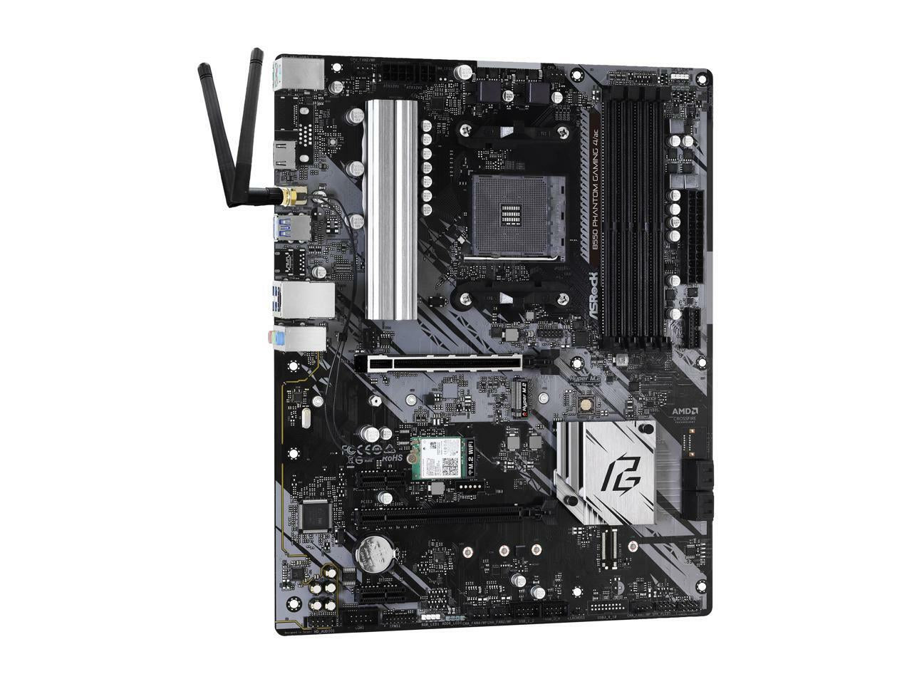 Asrock B550 Phantom Gaming 4/Ac AM4 AMD B550 SATA 6Gb/S ATX AMD Motherboard