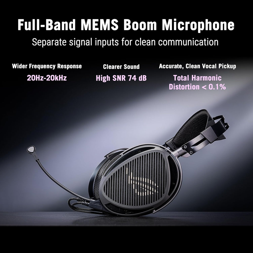 ROG Kithara Wired Gaming Headset (Open-Back, 100Mm HIFIMAN Planar Magnetic Driver, Balanced Cable with Swappable 4.4/3.5/6.3 Plugs, Full-Band MEMS Boom Mic, for PC, Switch, PS5, Mobile)- Black