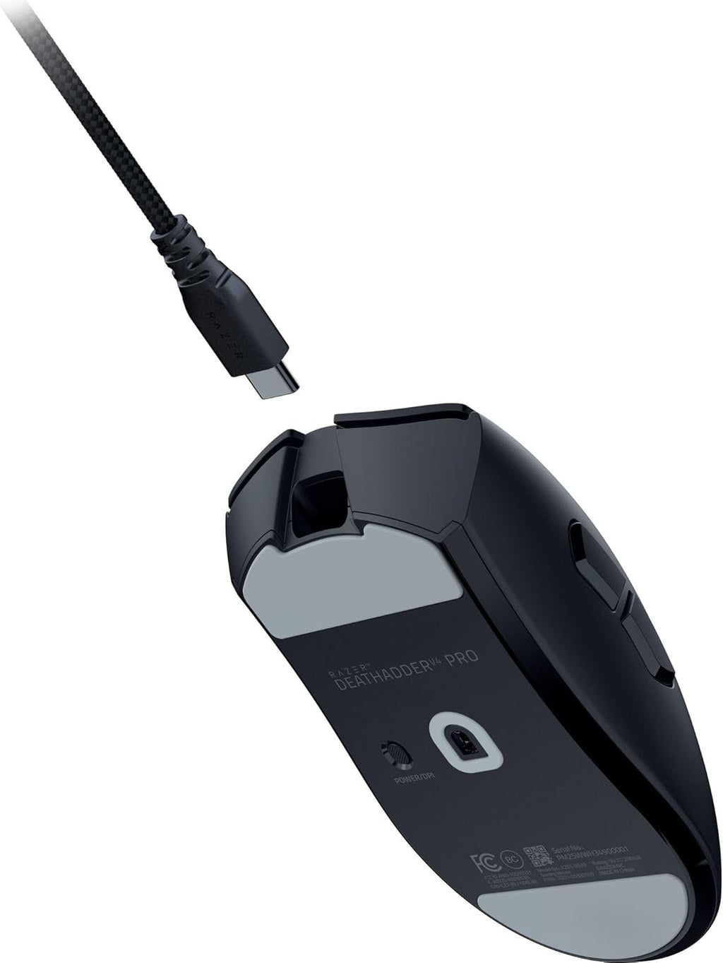 Razer Deathadder V4 Pro Wireless Gaming Mouse, 8K Polling Rate, 56G, Black | Hyperspeed Wireless Gen-2, Optical Scroll Wheel, Optical Switches Gen-4, Focus Pro 45K Sensor Gen-2, up to 150 Hr Battery