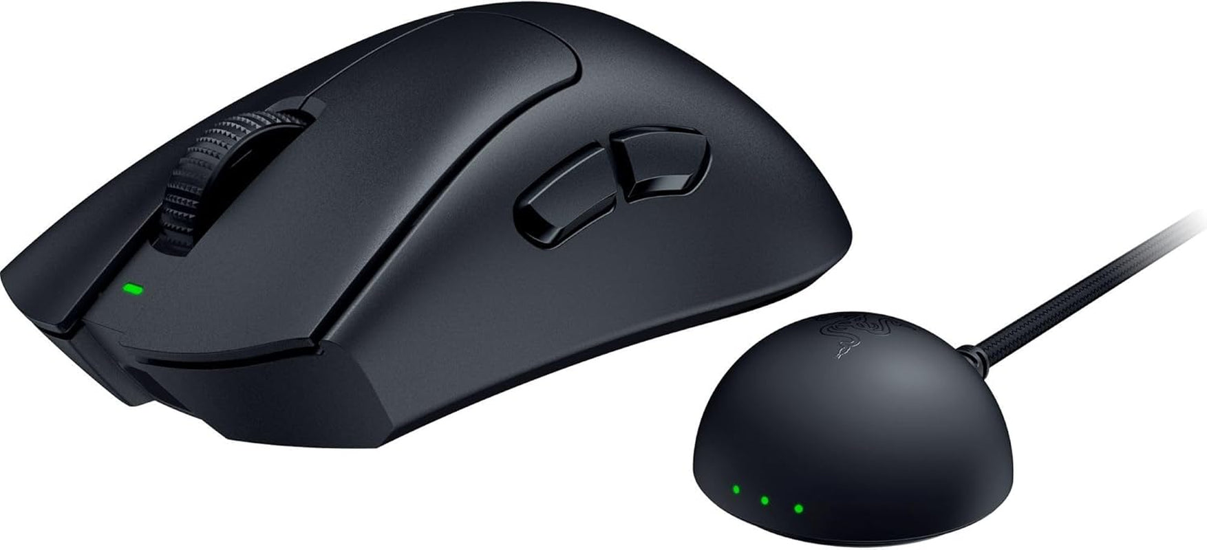Razer Deathadder V4 Pro Wireless Gaming Mouse, 8K Polling Rate, 56G, Black | Hyperspeed Wireless Gen-2, Optical Scroll Wheel, Optical Switches Gen-4, Focus Pro 45K Sensor Gen-2, up to 150 Hr Battery