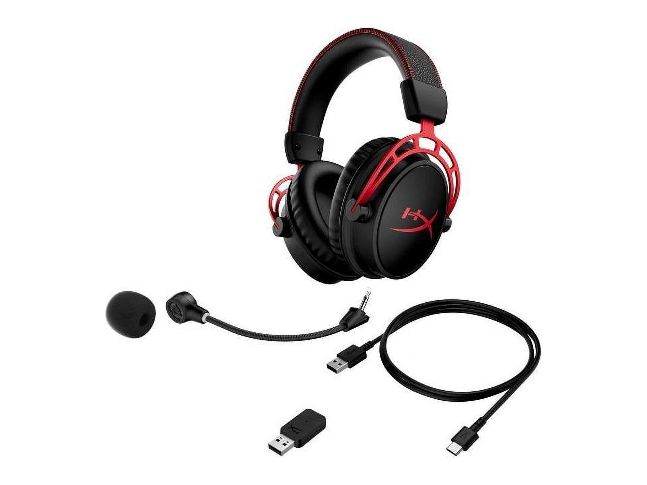 Cloud Alpha Wireless Over-Ear Gaming Headset, Red