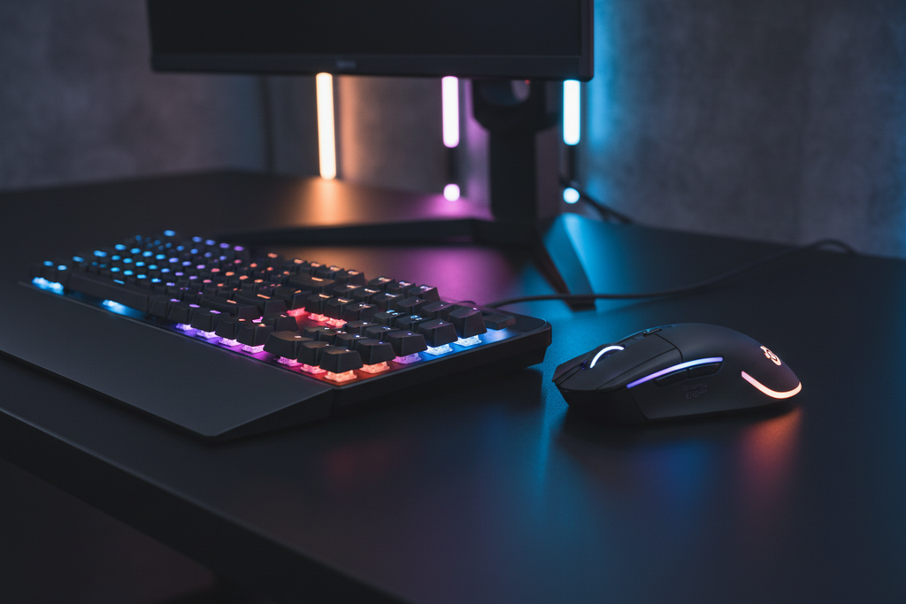 SteelSeries Gaming Bundle — Apex 3 RGB Keyboard & Rival 3 Wireless Mouse | IP32, 2.4GHz + Bluetooth