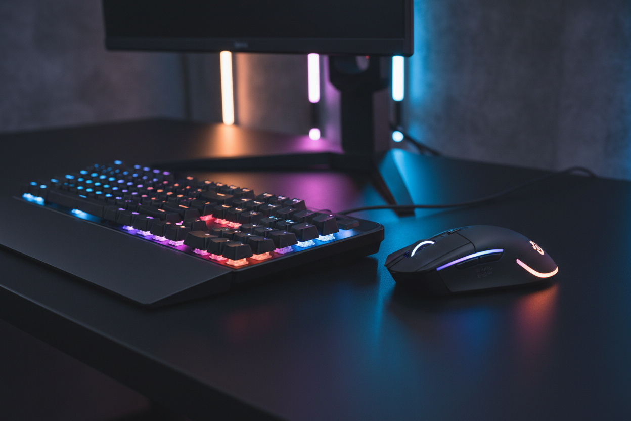 SteelSeries Gaming Bundle — Apex 3 RGB Keyboard & Rival 3 Wireless Mouse | IP32, 2.4GHz + Bluetooth